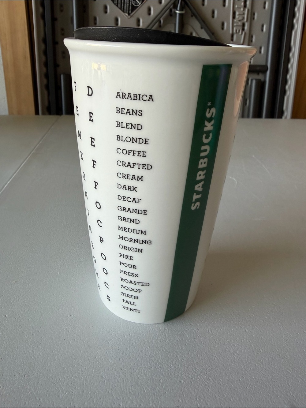 Starbucks Ceramic Mug 2016 Word Search